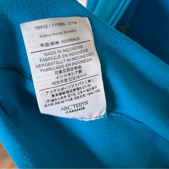 Arc'teryx Women's Adahy Hoodie Full Zip Jacket Stretch Teal Blue Green
Small S - Picture 6 of 7